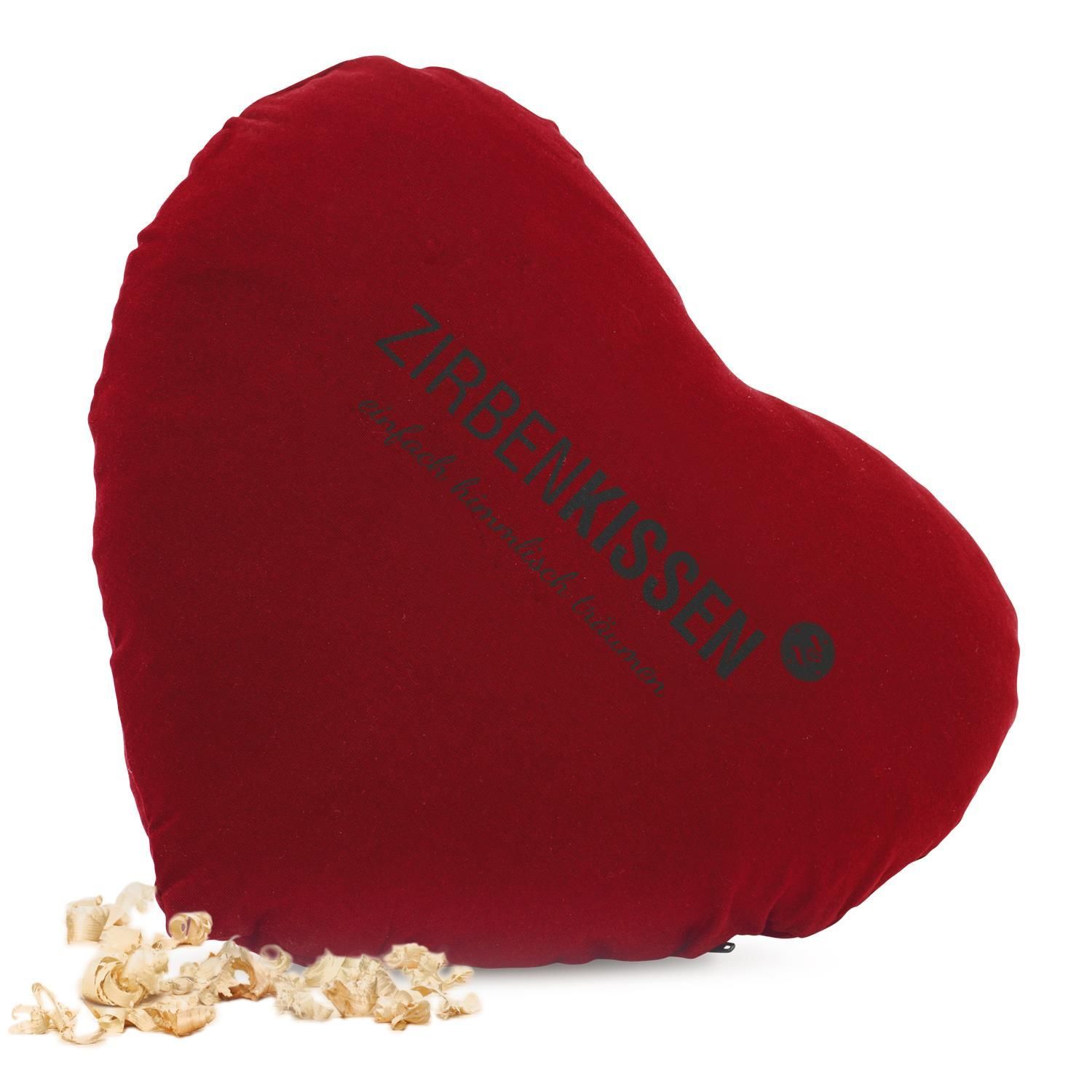 ZirbenKissen Herz Rot 40x40 cm 1 St