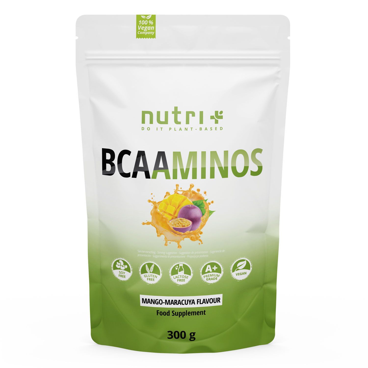 nutri+ Bcaa Pulver 300g - Aminosäuren Komplex 300 g