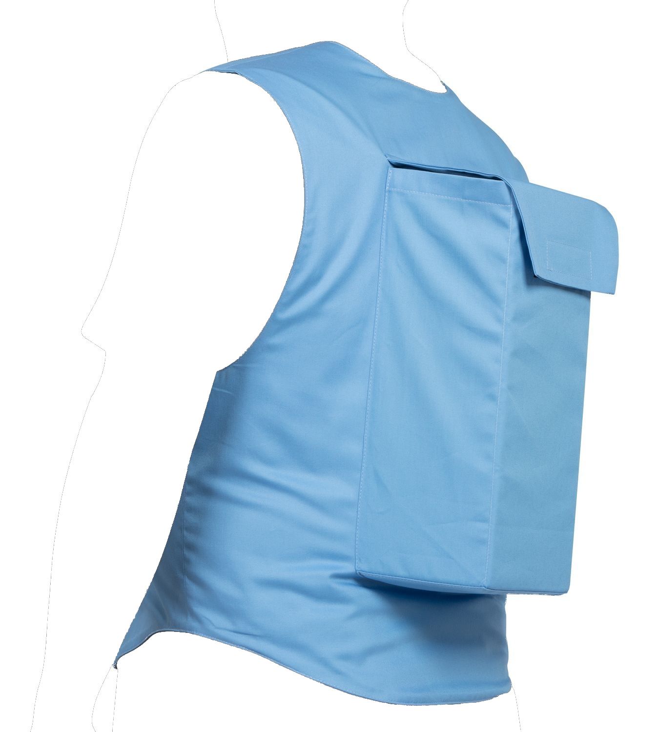 Rvs® Seiten-Schlaf-Weste Sommer 'light' Edition WK3 mit Trapez-Rückenpolster 1 St blau