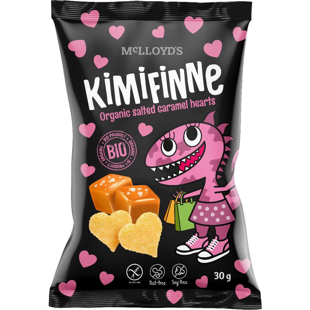 McLLoyds Kimifinne Salzkaramell Herzen glutenfrei 30 g