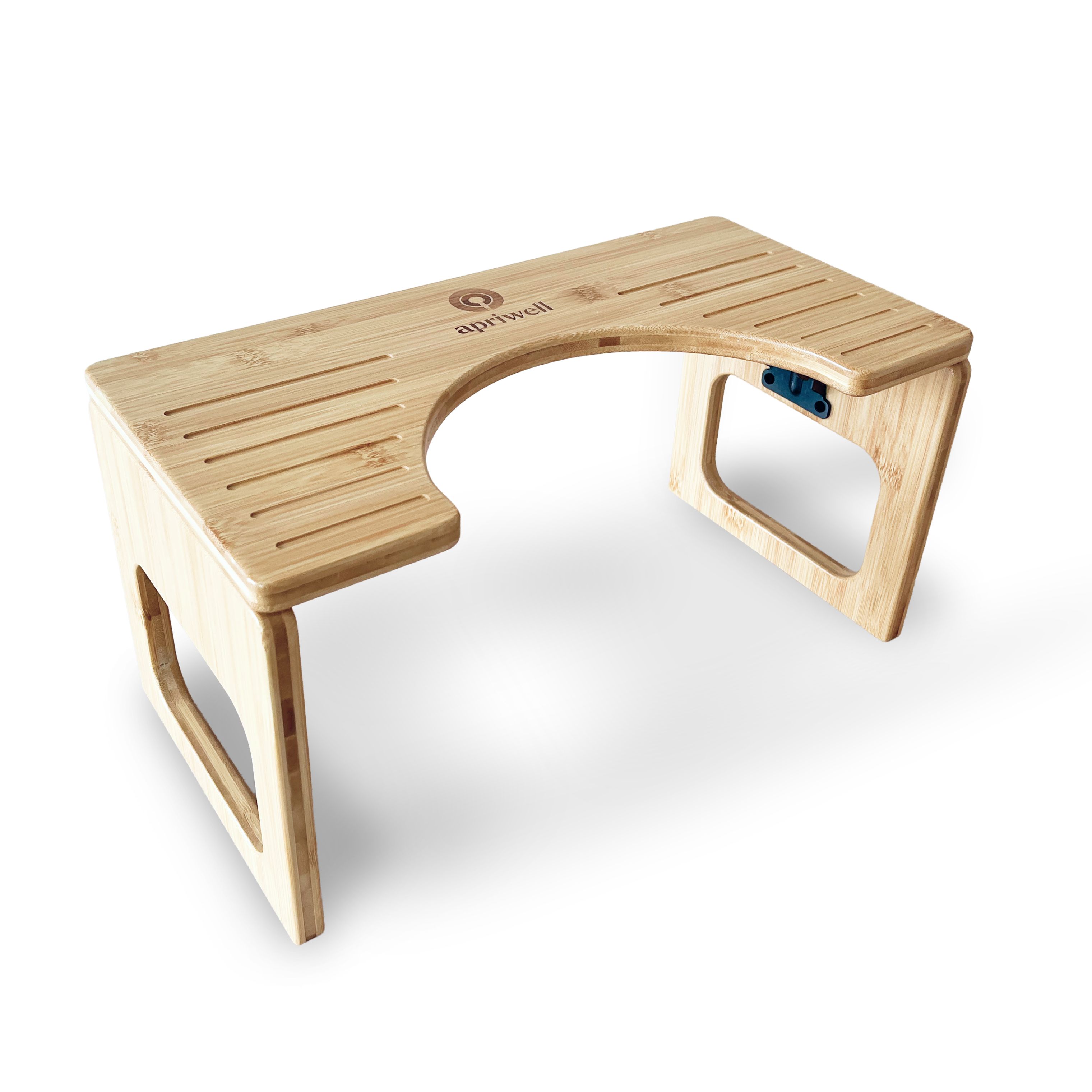 Apriwell Toilettenhocker Klappbarer und aus Bambus 1 St braun