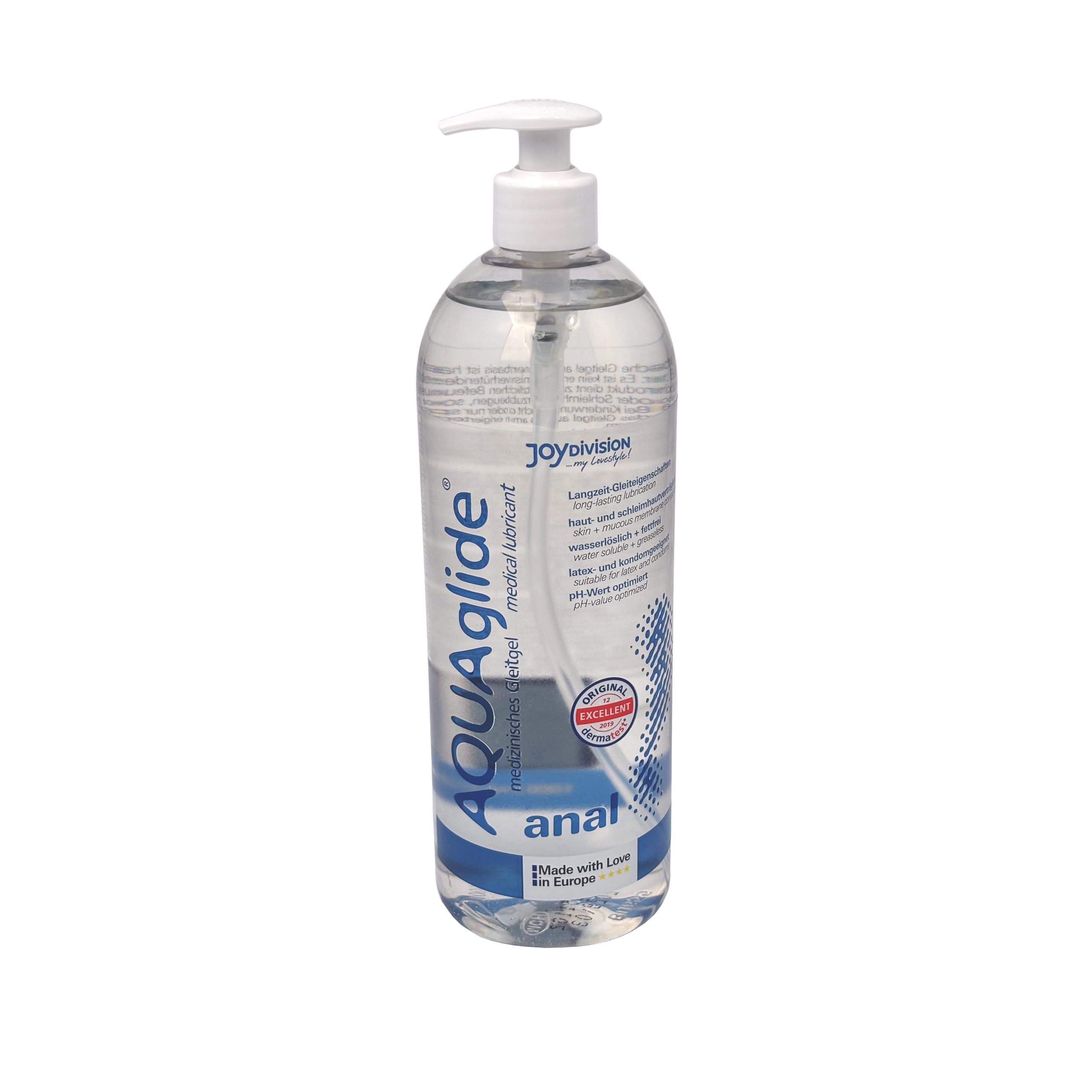 Joydivision Original AQUAglide Anal 1000 ml Gleitgel, Geruchsneutral, Ph-optimiert & transparent, Gleitmittel