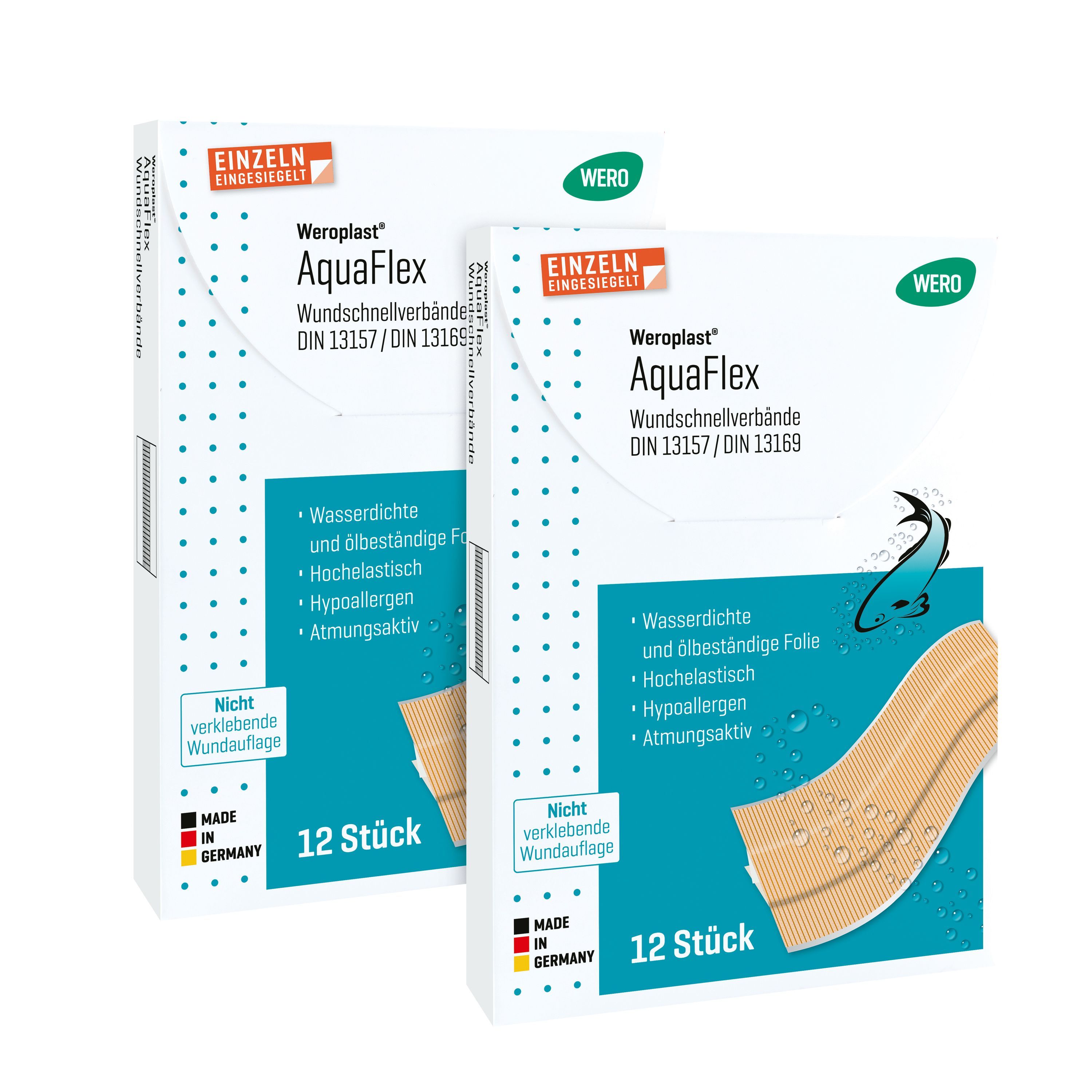 Wero Weroplast AquaFlex Wundschnellverbände DIN 13169 24 St