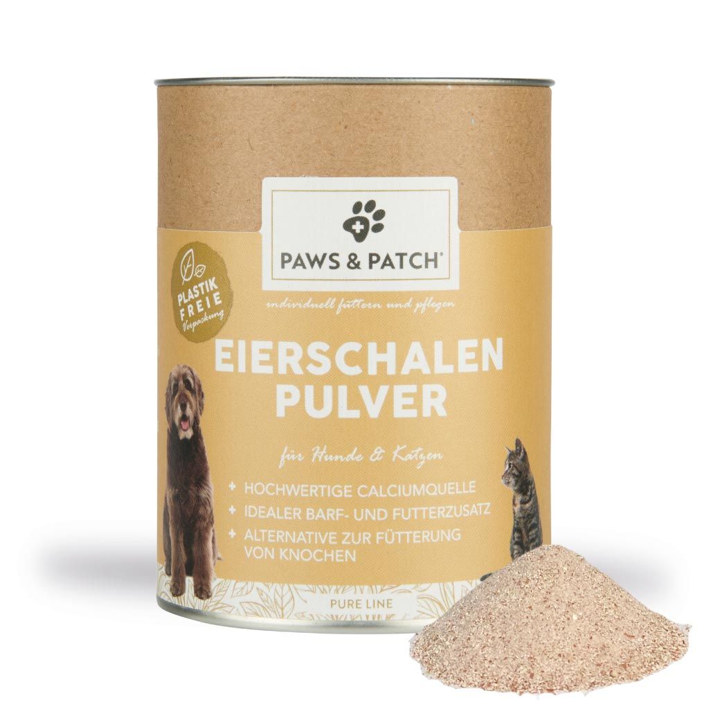 Paws&Patch Eierschalen Pulver für Hunde und Katzen 350 g