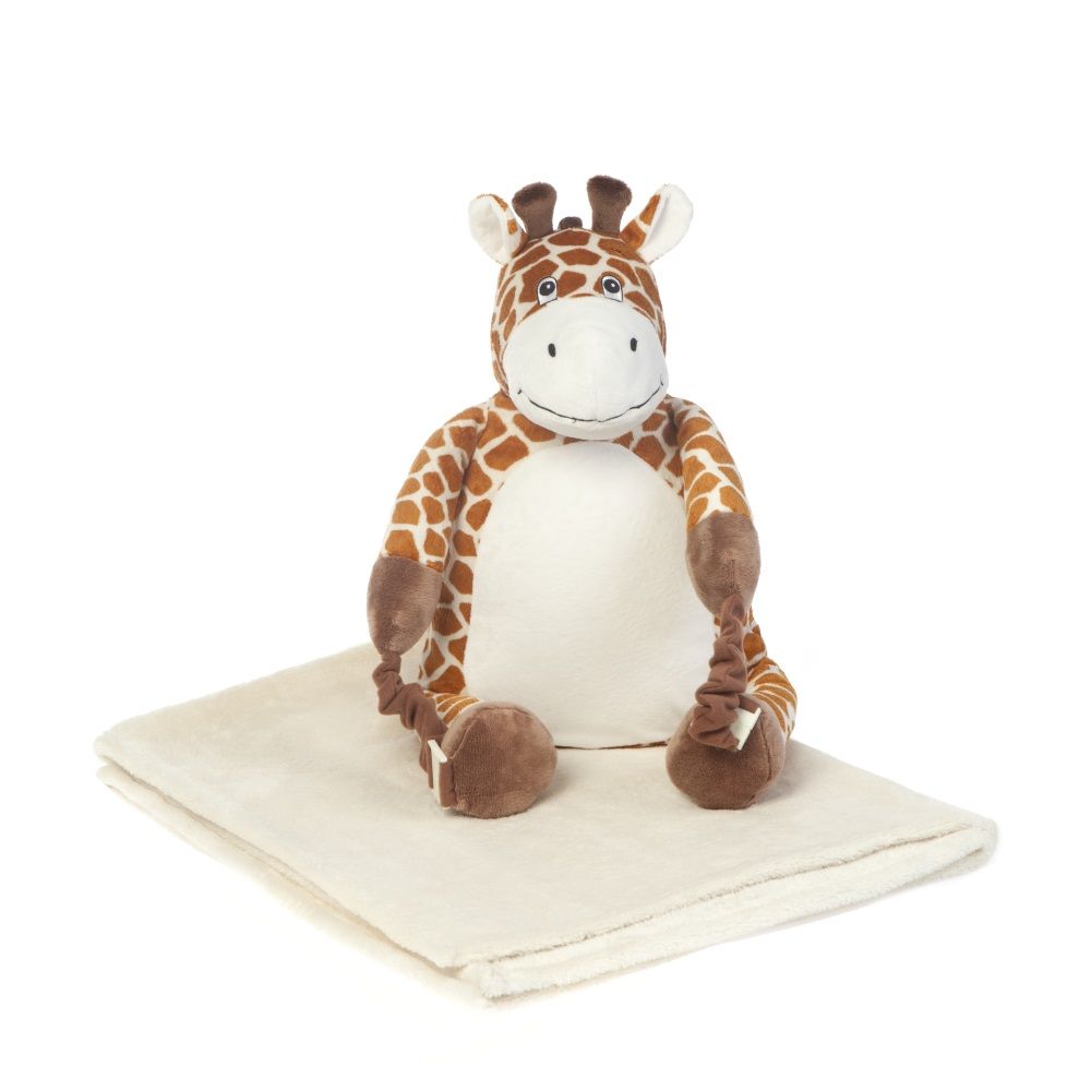 Bobo Buddies Kinderrucksack mit Schmusedecke Set 1 St braun