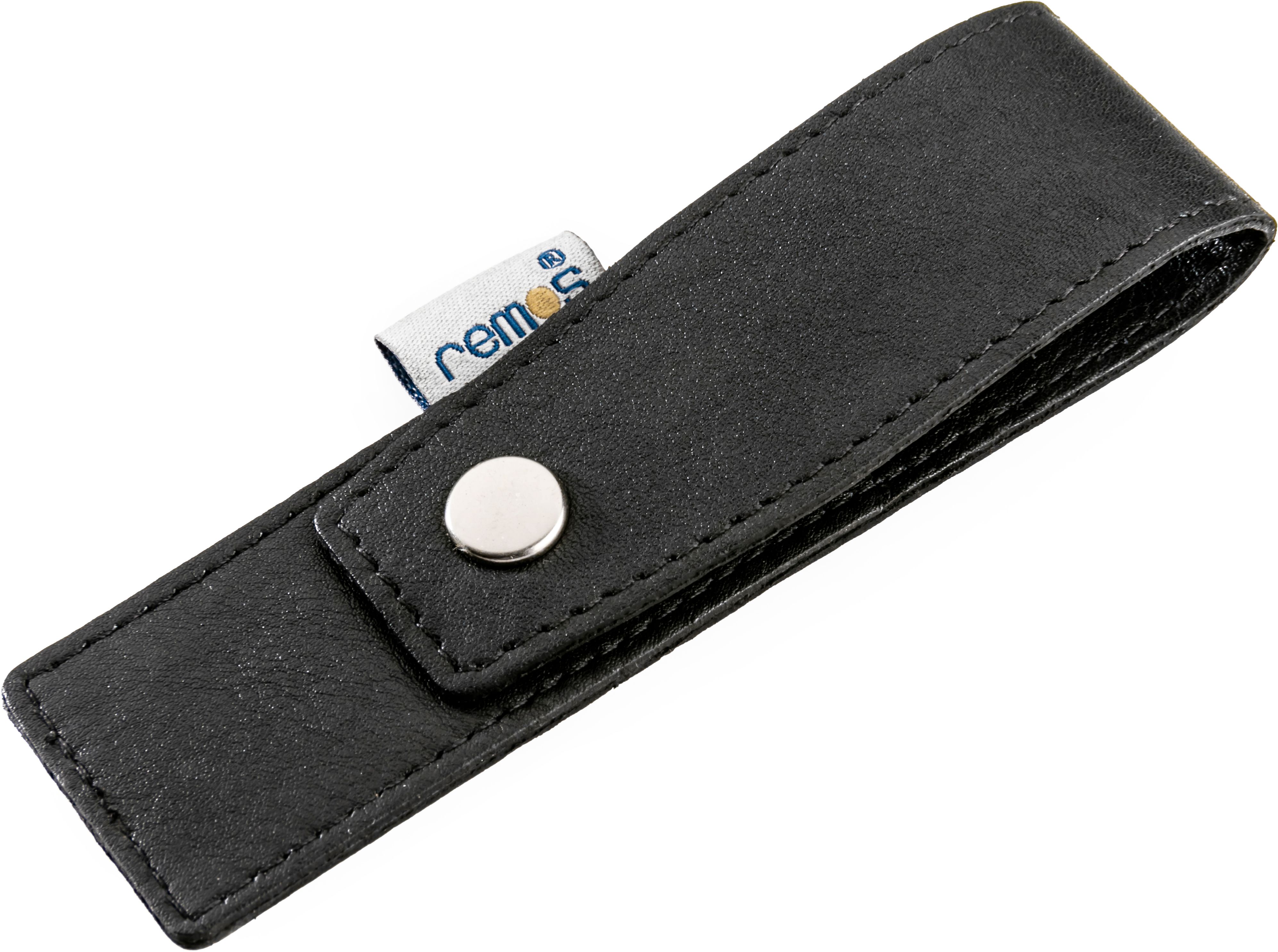 Remos Etui 3 teilig, echtes Leder, schwarz, leer 1 St schwarz