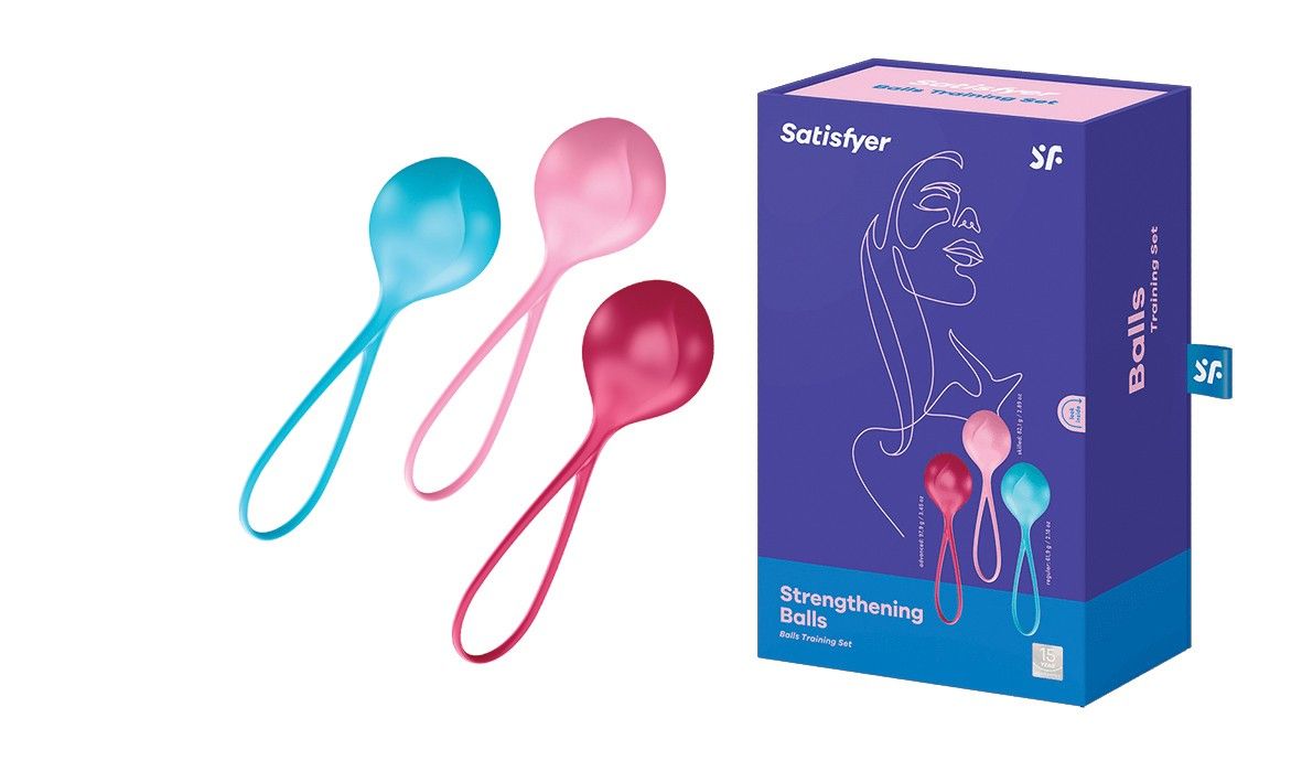 Satisfyer - Loveballs Trainingsset Beckenbodentrainer 1 St blau