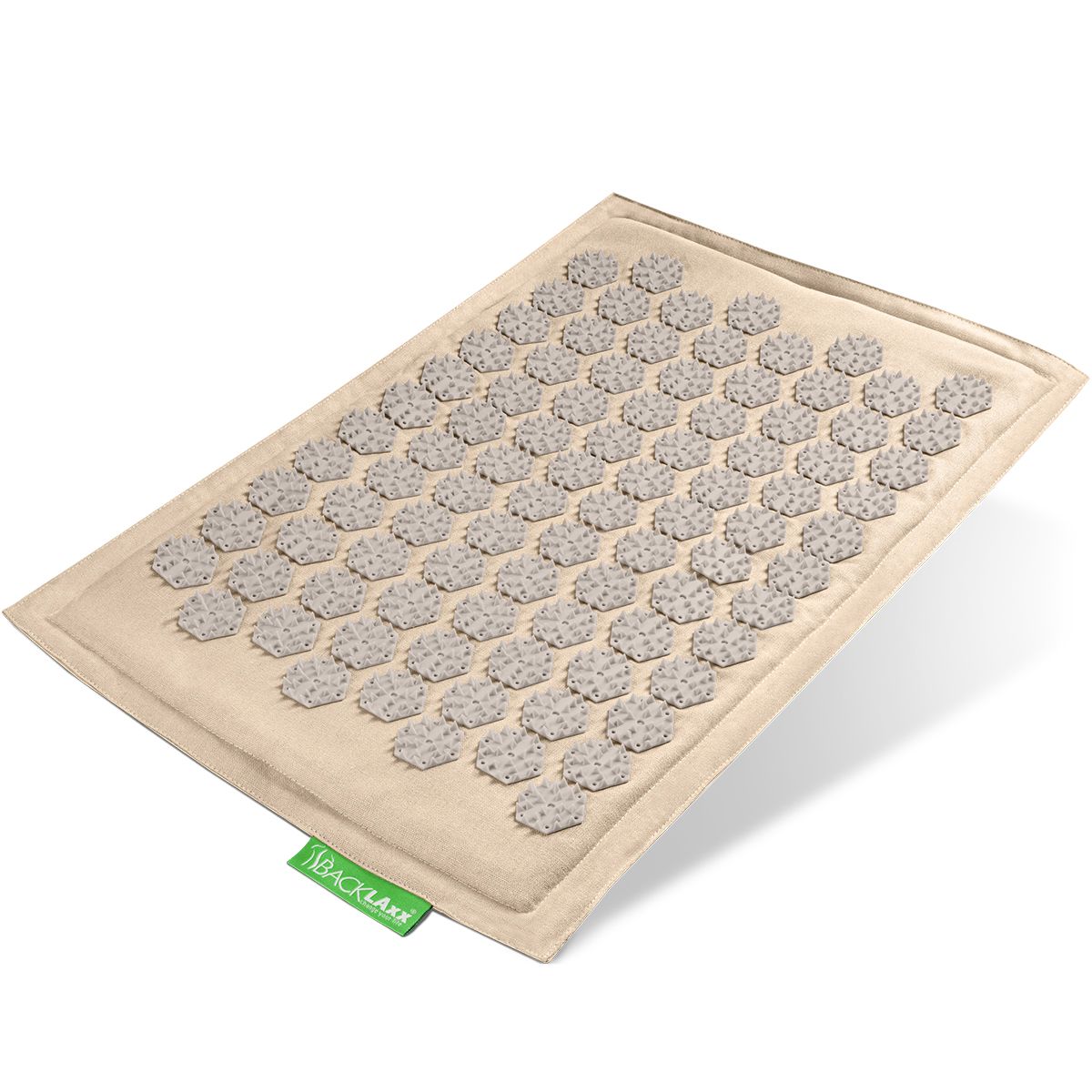 BACKLAxx® Akupressurmatte für Füße mit Befestigungsband 1 St champagne