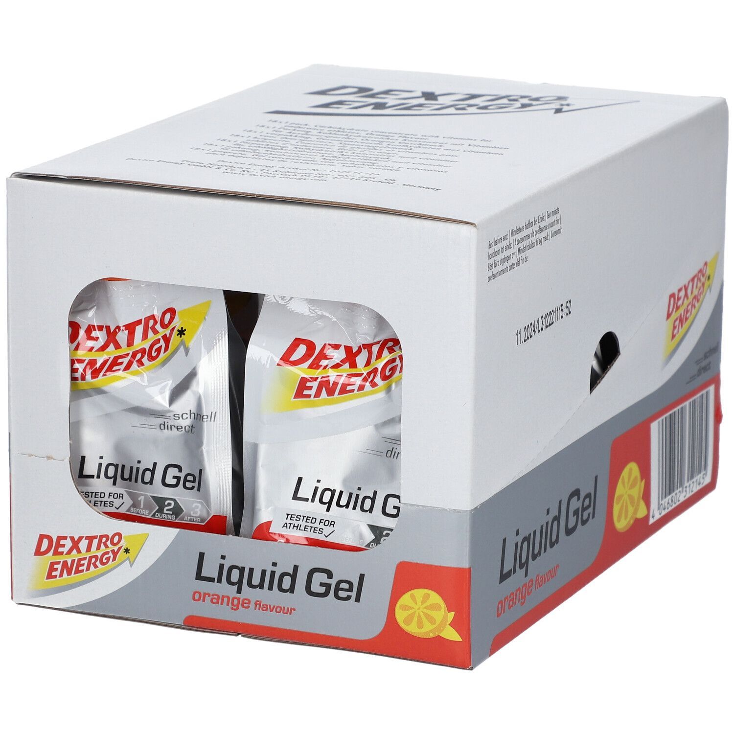 Dextro Energy Liquid Gel Orange 18X60 Ml