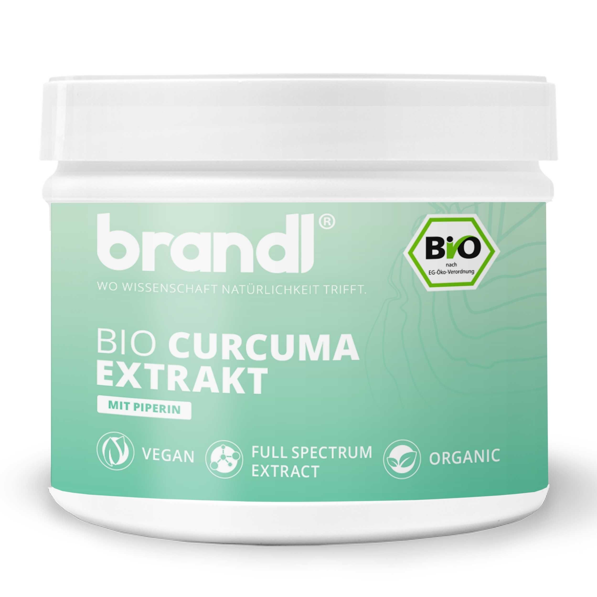 Brandl Brandl® Bio Curcuma Extrakt Mit Curcumin (Curcuminoide) & Piperin Kapseln 120 St