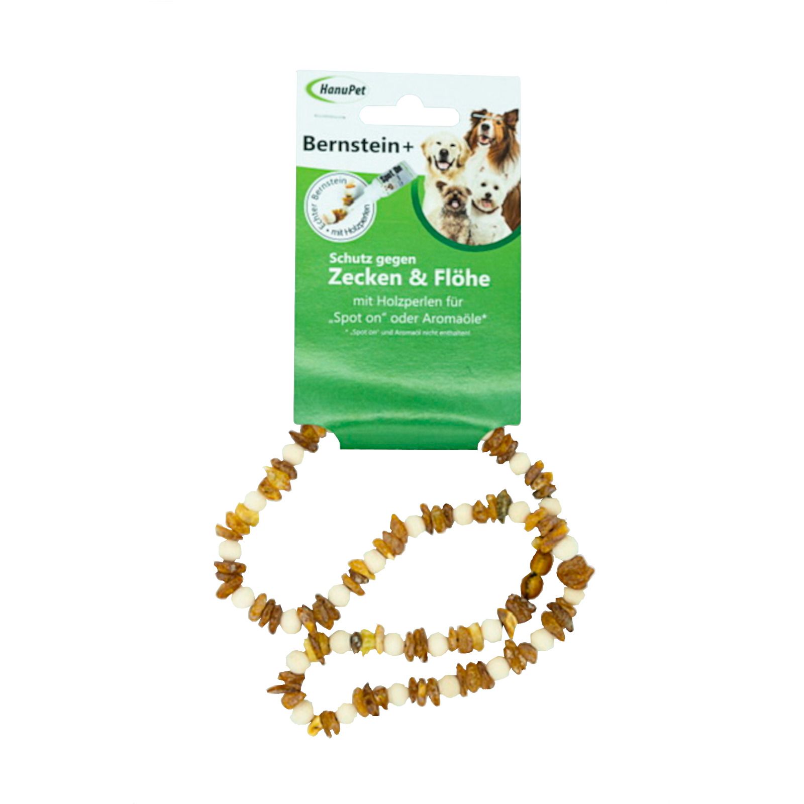 Bernsteinkette Zecken- und Flohhalsband für Katzen 1 St