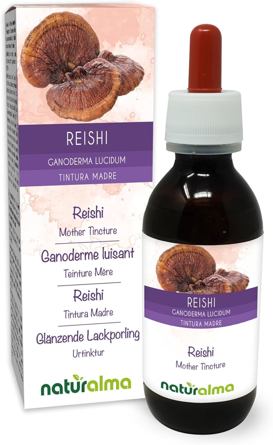 Naturalma Reishi Glänzende Lackporling Flüssig Extrakt 120 Ml