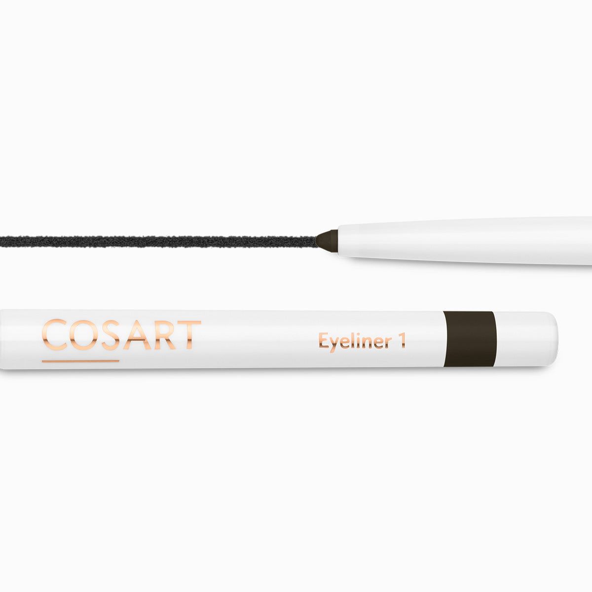 Cosart Eyeliner wisch und wasserfest auch bei empfindlicher Haut mit Bisabol Provitamin E Make up 0,2 g schwarz