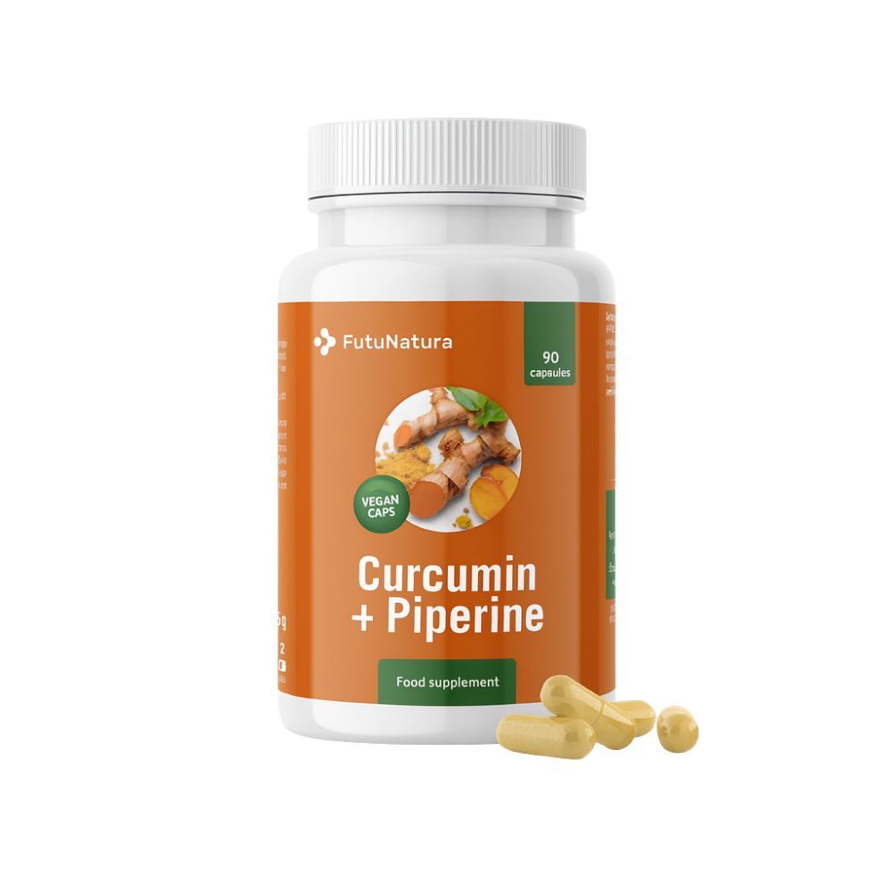 Futunatura Curcumin (Curcuma Longa) + Piperin 500 Mg - Antioxidans Kapseln 90 St