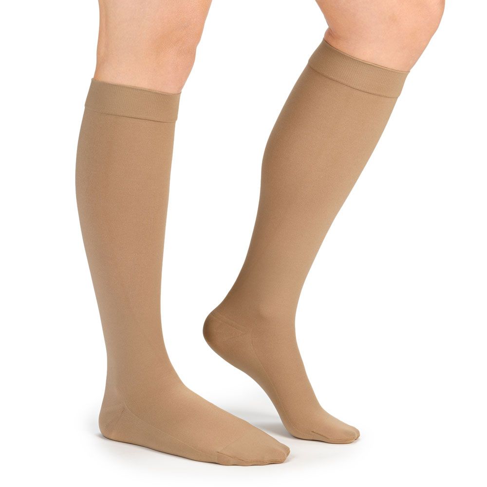 Compressana Leganza kurz Kompressionsstrümpfe AD Ccl2 1 St weiss Unisex