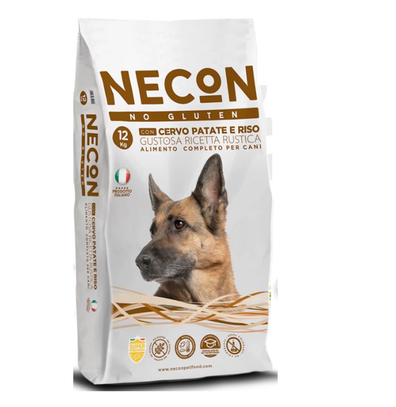 Necon-Petfood NO Gluten Hirsch und Kartoffeln 12 kg