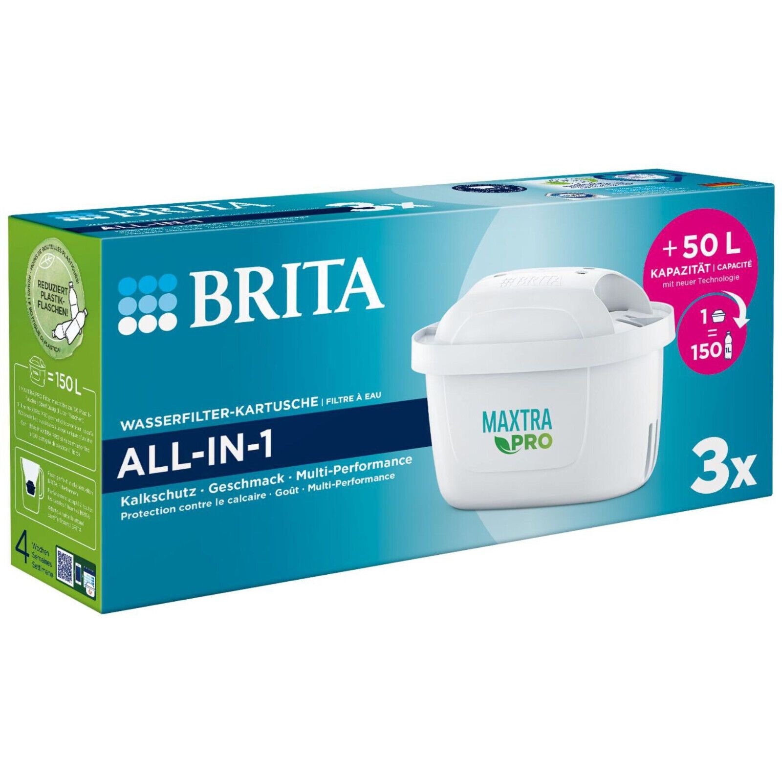 Brita Maxtra Pro All-in-1 Pack Wasserfilter 3 St weiss