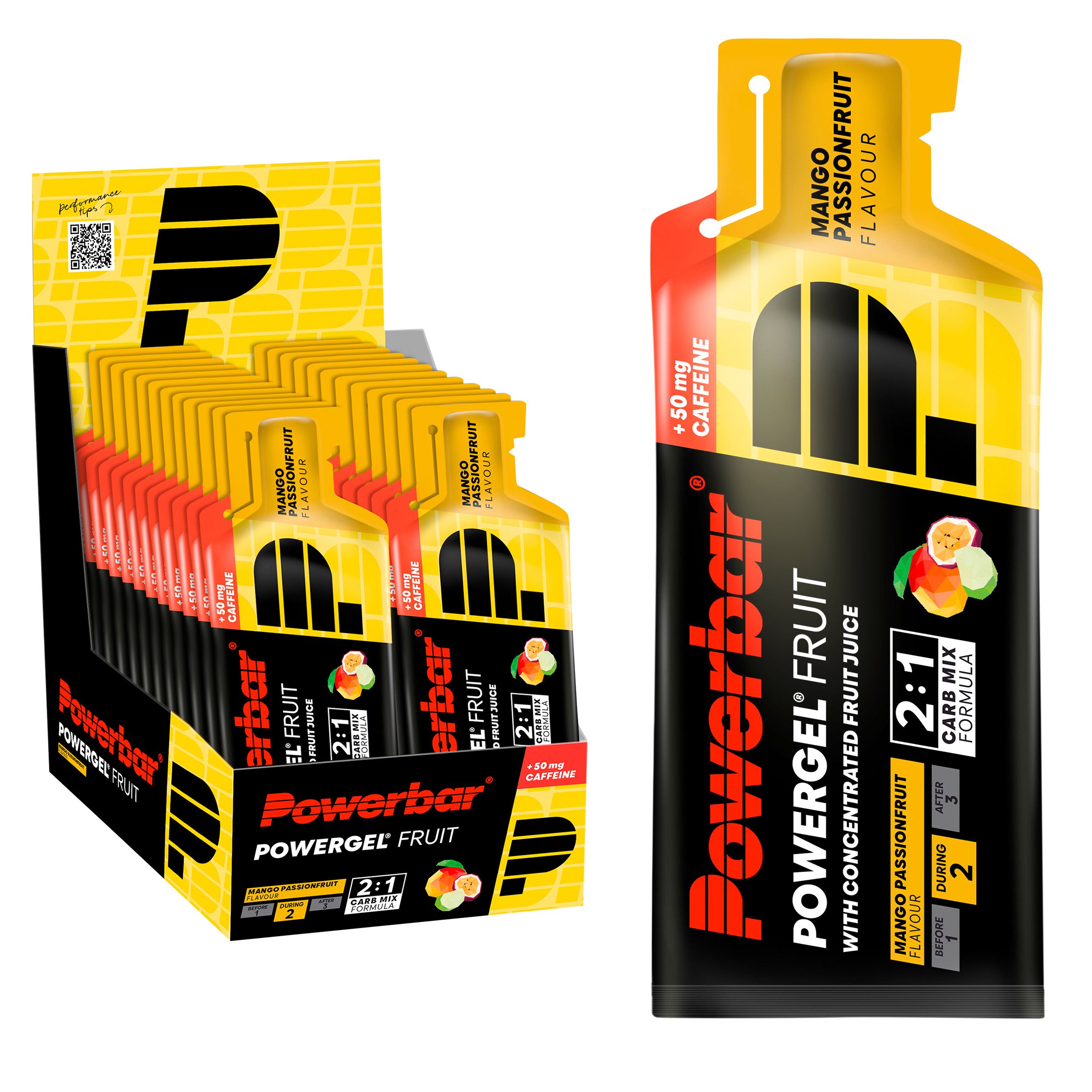 Powerbar Powergel Fruit Mango Passionfruit Gel Zum Einnehmen 24 St