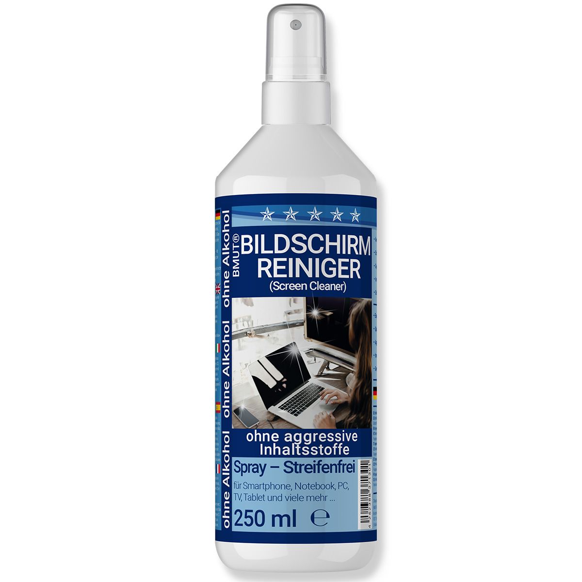 Bmut Bildschirmreiniger Spray Reinigungsmittel 250 ml