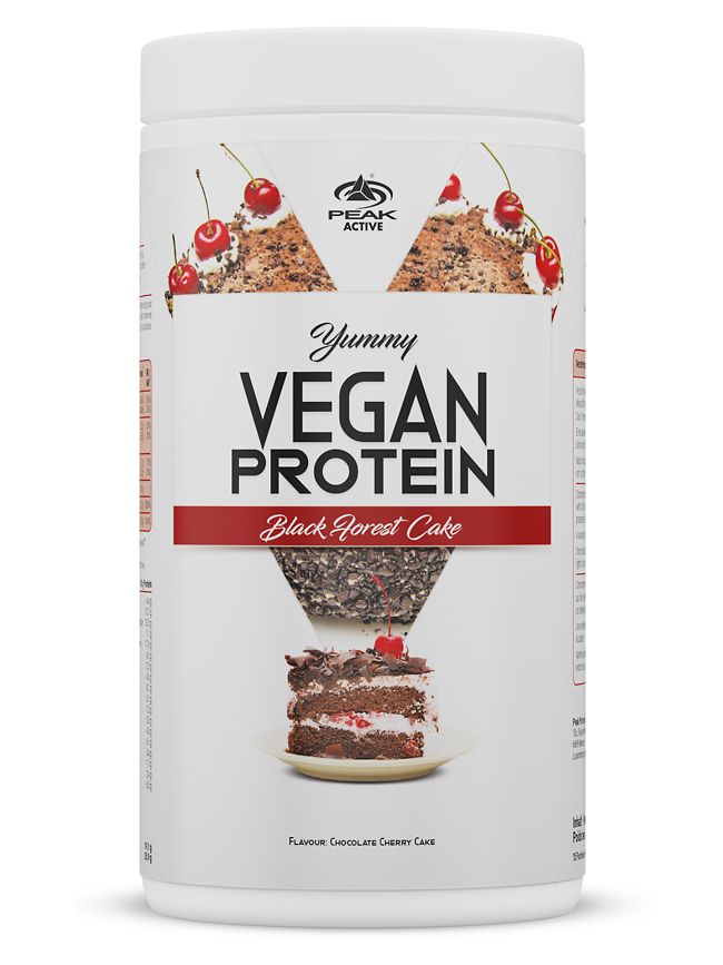 Peak Yummy Vegan Protein - Geschmack Black Forest Cake Pulver 0,45 kg