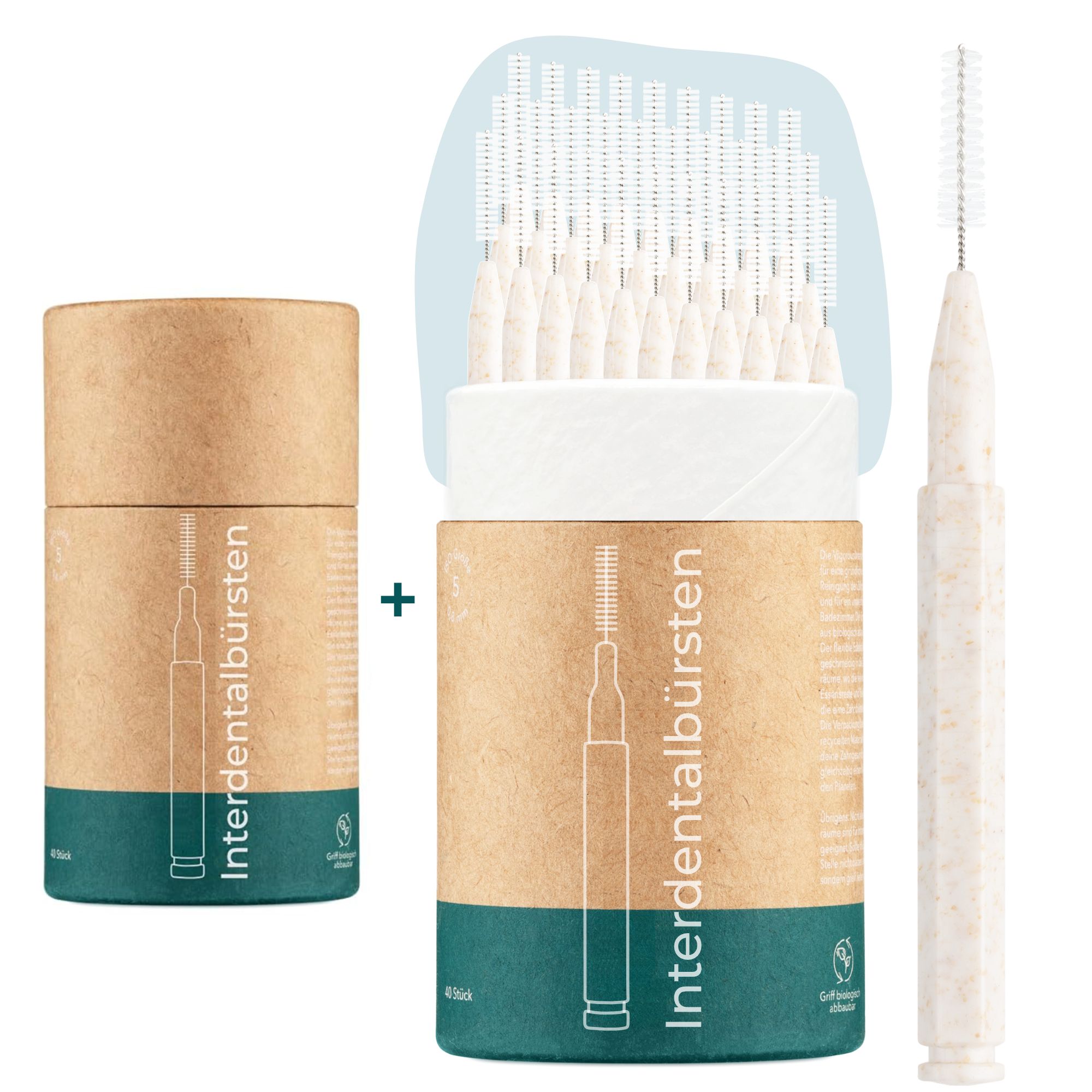 Vigorous® Interdentalbürsten nachhaltig ISO 2 (0,5 mm) Bürste 80 St