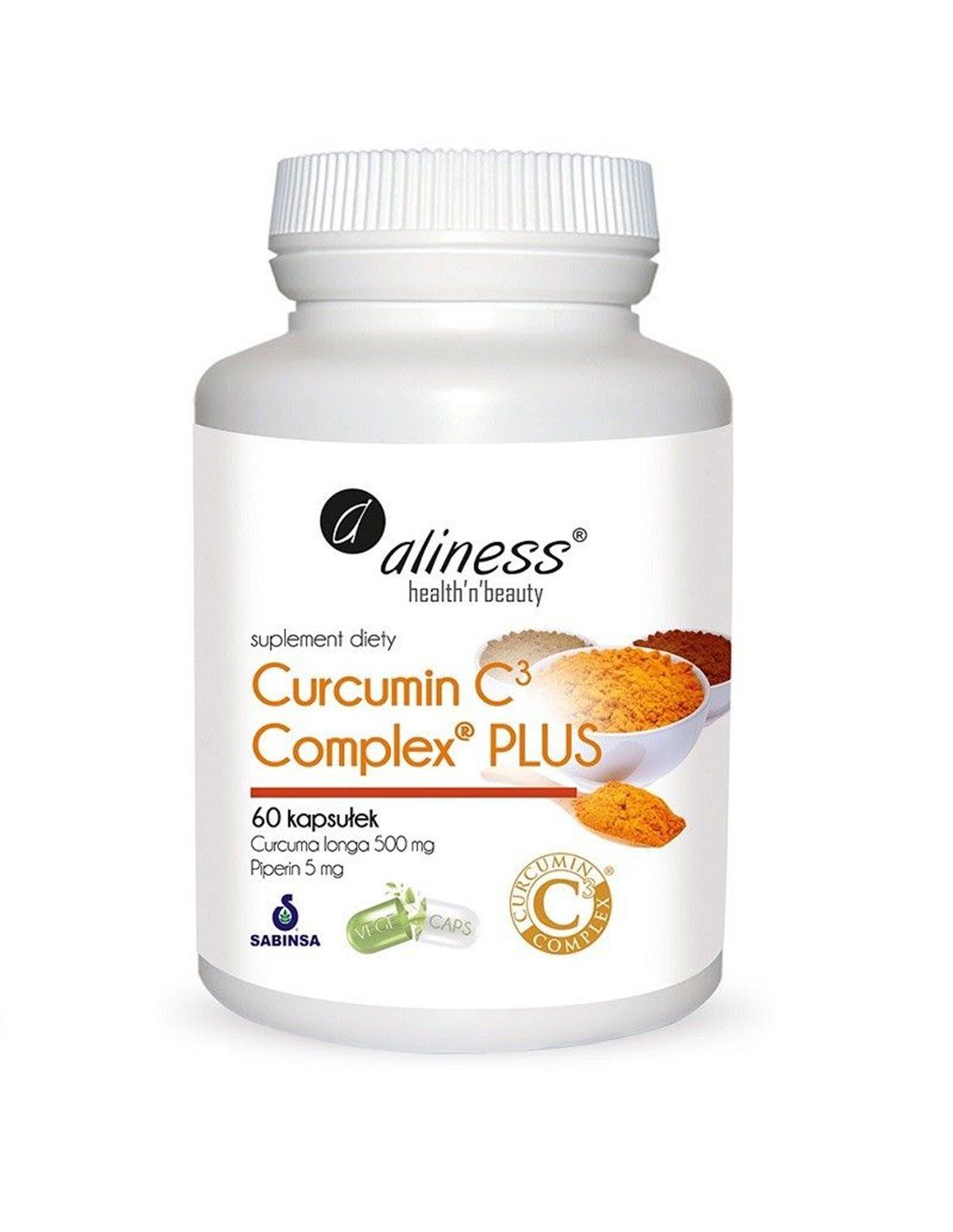 Aliness Kinder Curcumin Plus Curcuma Longa 500 Mg Piperin 1 60 St