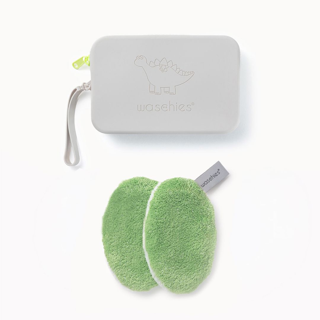 waschies Travel Set Kids - Green 3 St gruen