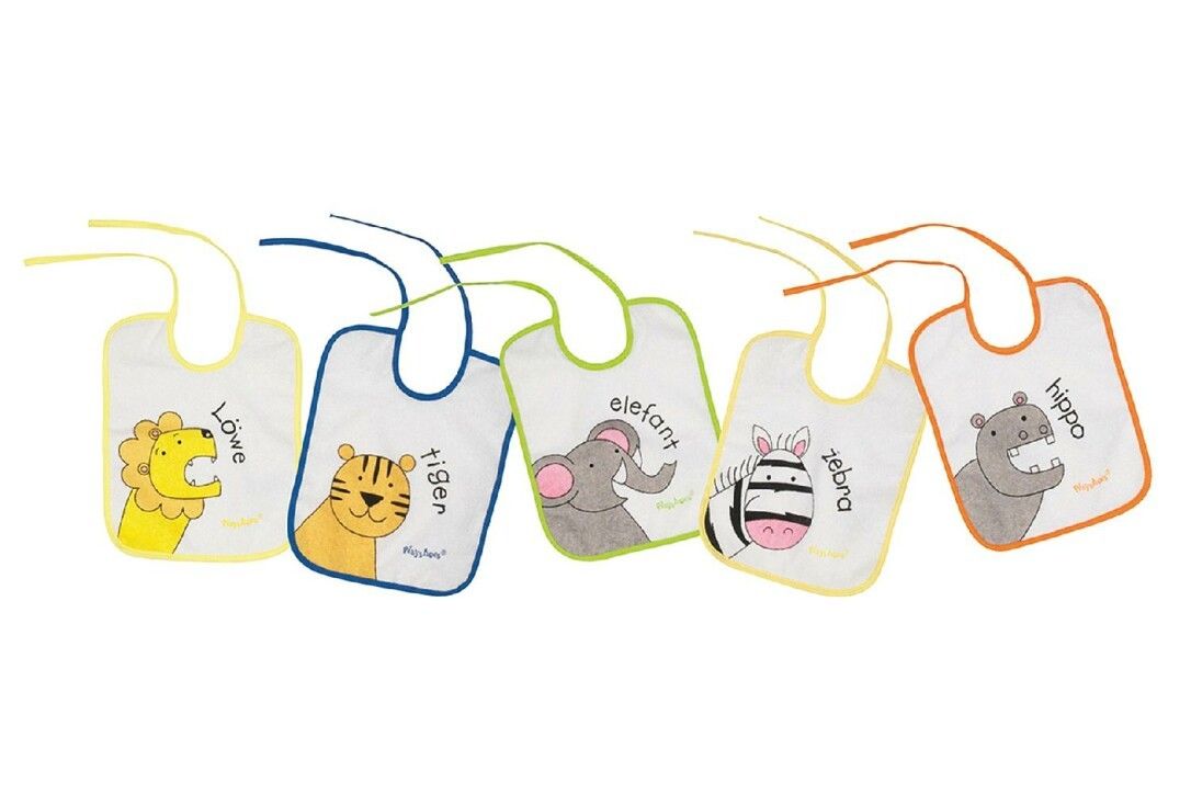 Playshoes Lätzchen 5er Pack Tiermotive 1 St