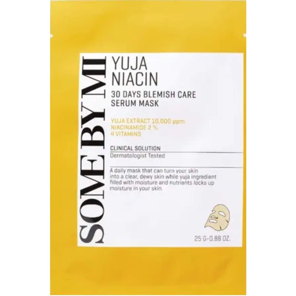 Some BY MI Yuja Niacin 30 days Blemish Care Serum Mask Box 25 g