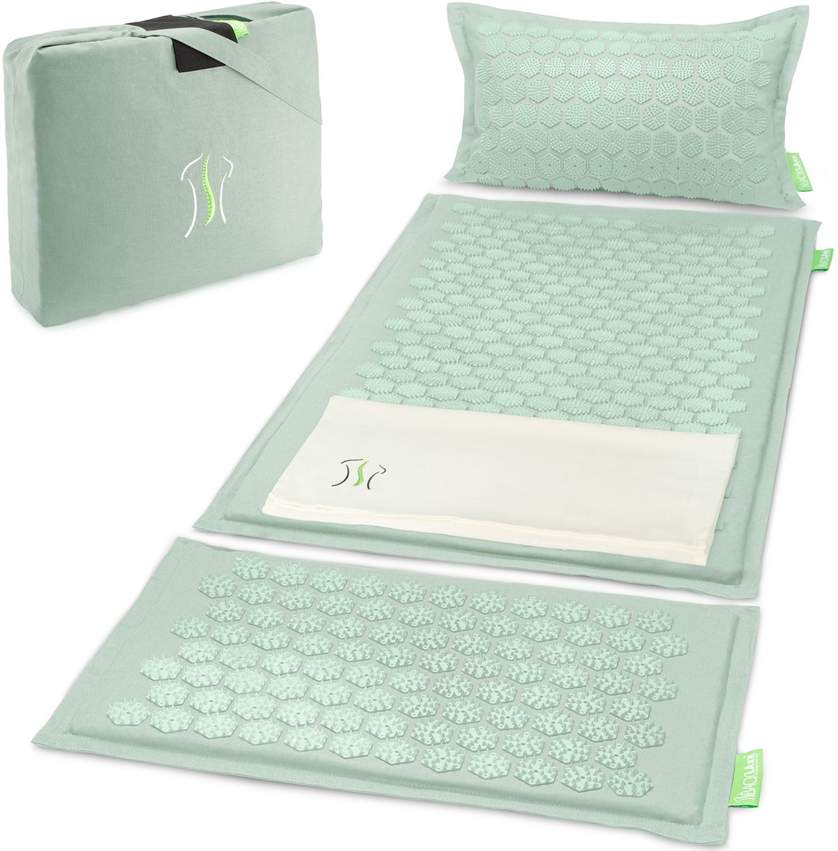 BACKLAxx® Akupressurmatten Set 'Magnum' 1 St mint