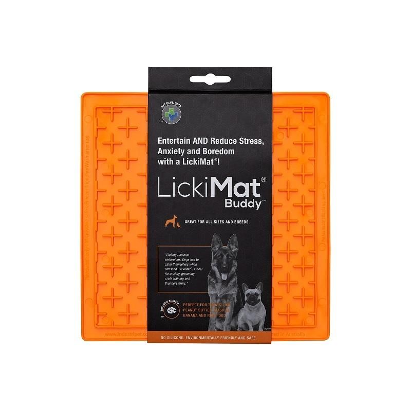 Buddy Schleckmatte Orange - Größe L LickiMat 1 St