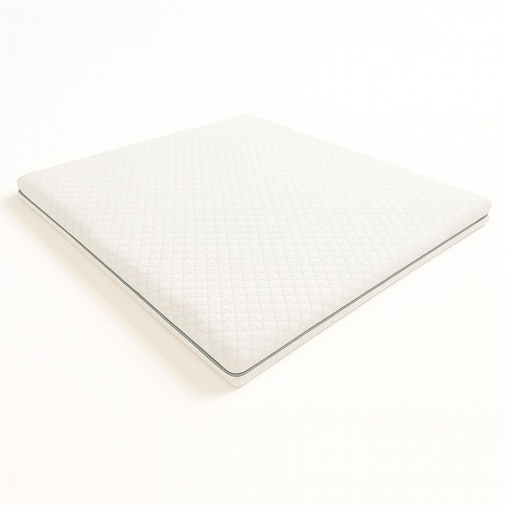 The White Stone Matratzentopper 160x190 aus Memory Foam mit 9 Differenzierten Zonen | Höhe 7 cm