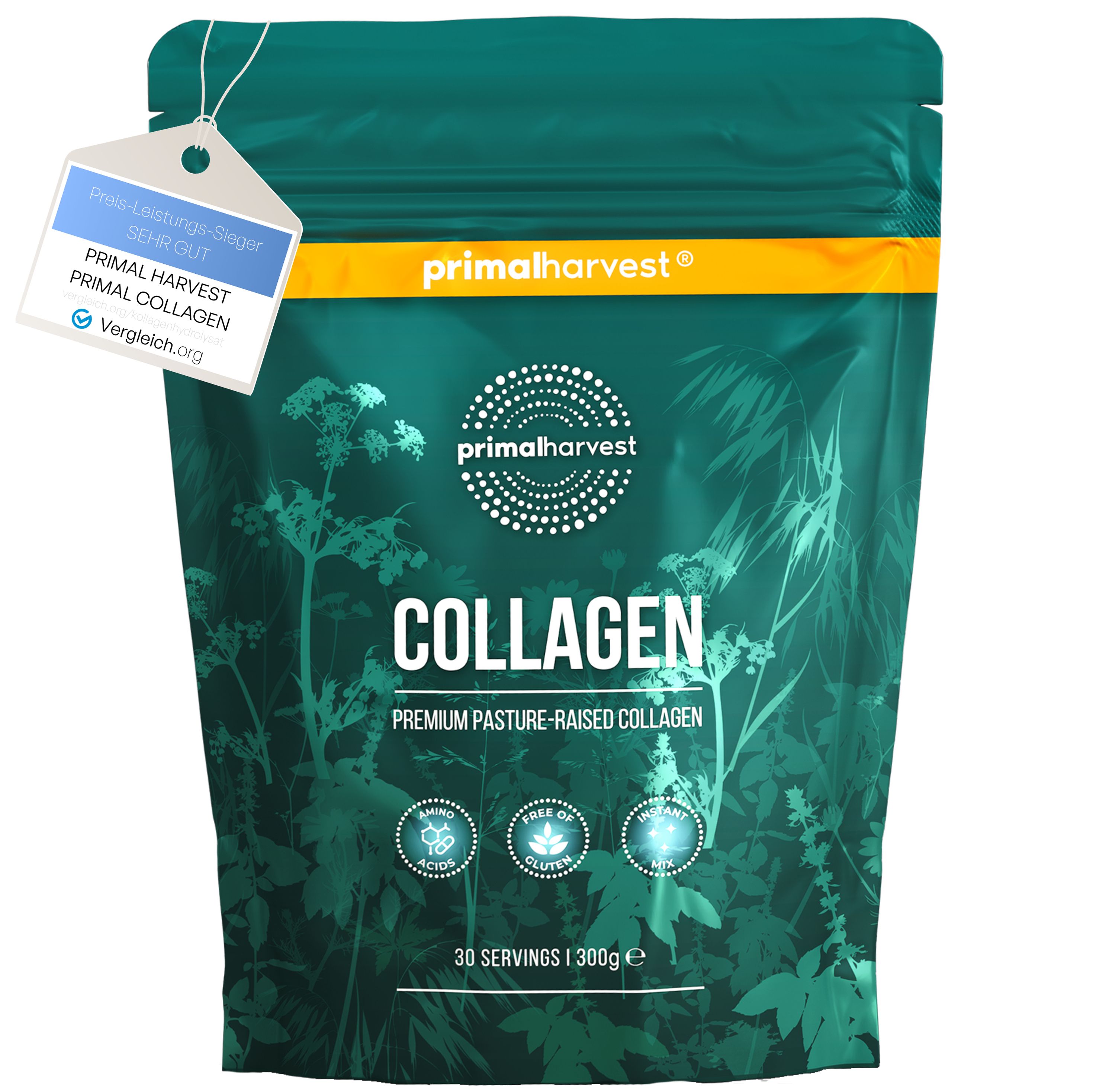 Collagen Pulver von Primal Harvest® 300 g Unisex