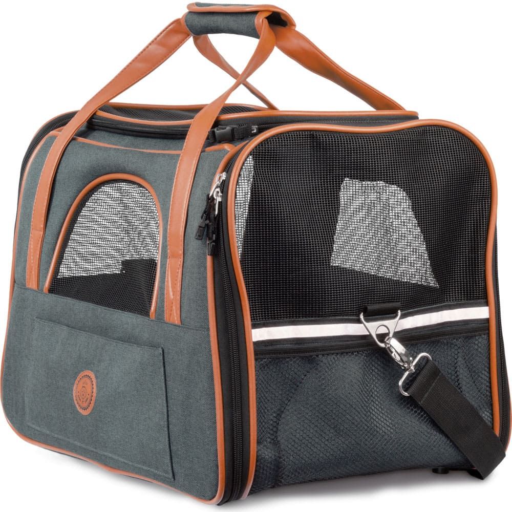 Hund IST König® Hundetasche Katzentasche bis 8kg | robust & formstabil faltbar platzsparend 1 St