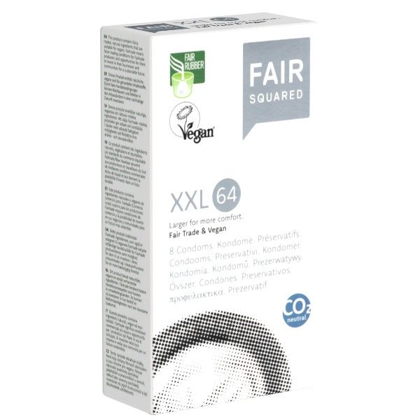 Fair Squared *Xxl 64* Kondome 8 St transparent