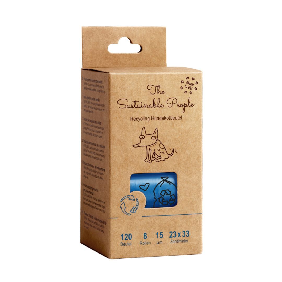 Recycling Hundekotbeutel 120 Stück ohne Henkel - The Sustainable People Beutel 1 St