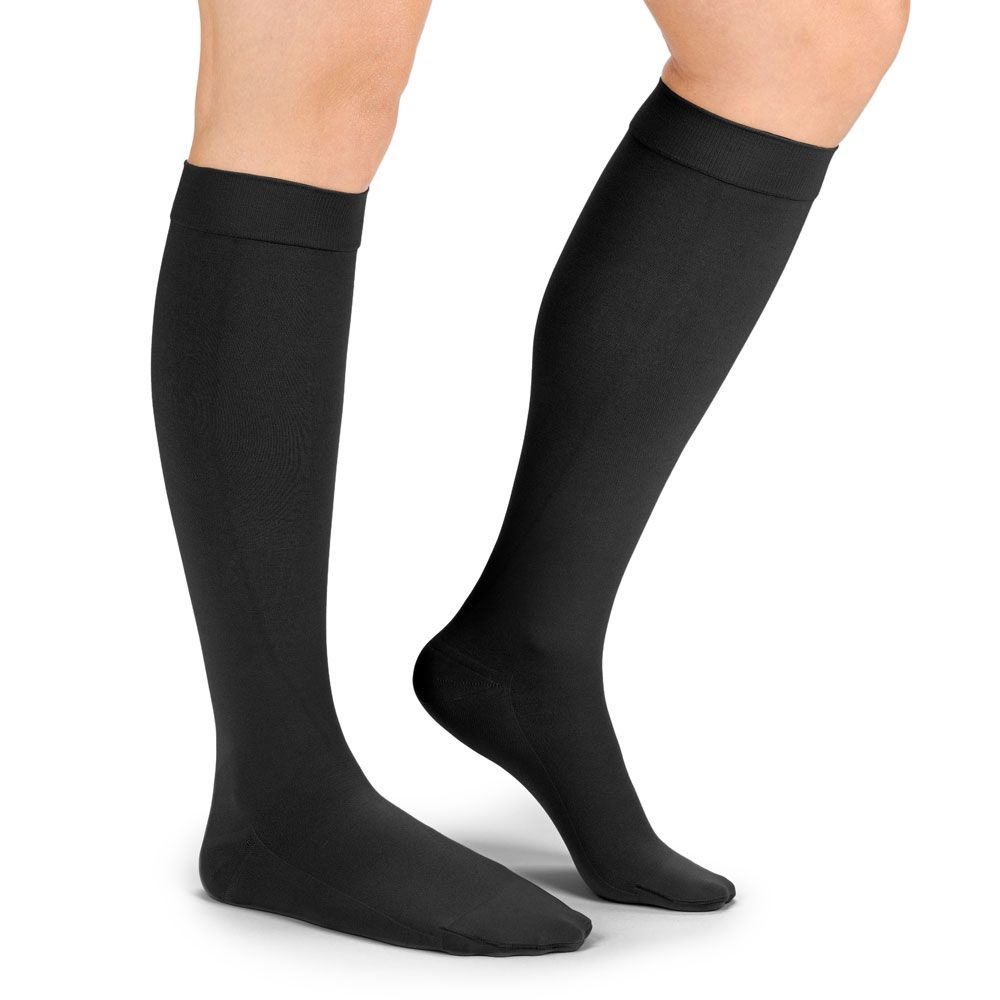 Compressana Leganza Kompressionsstrümpfe AD Ccl2 1 St schwarz Unisex