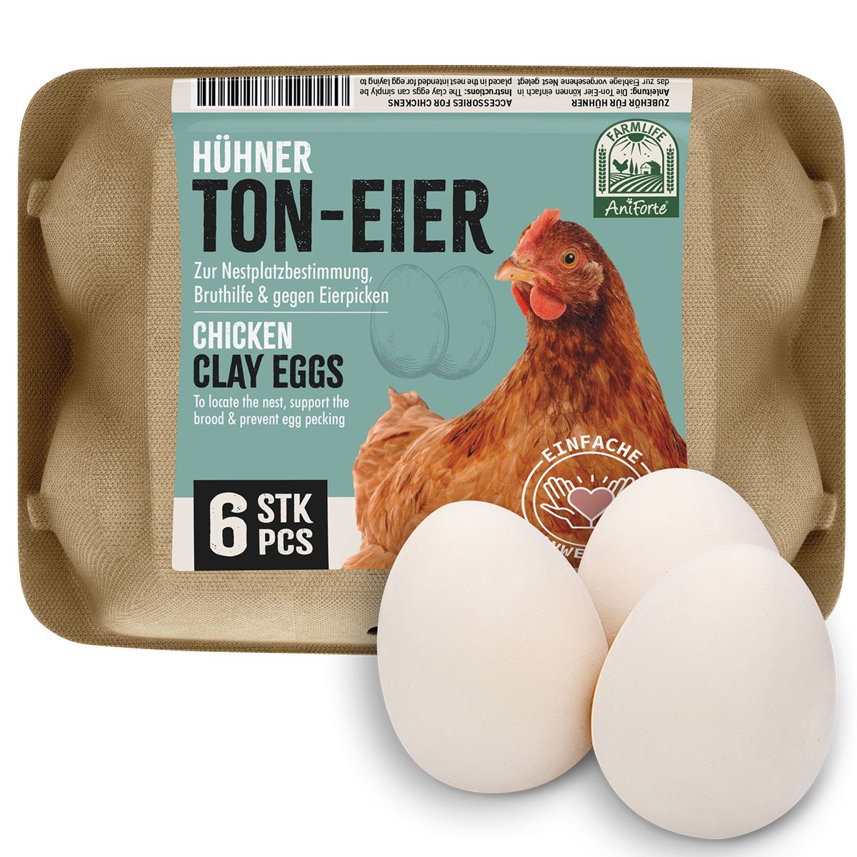 AniForte Ton-Eier 6er Pack 1 St