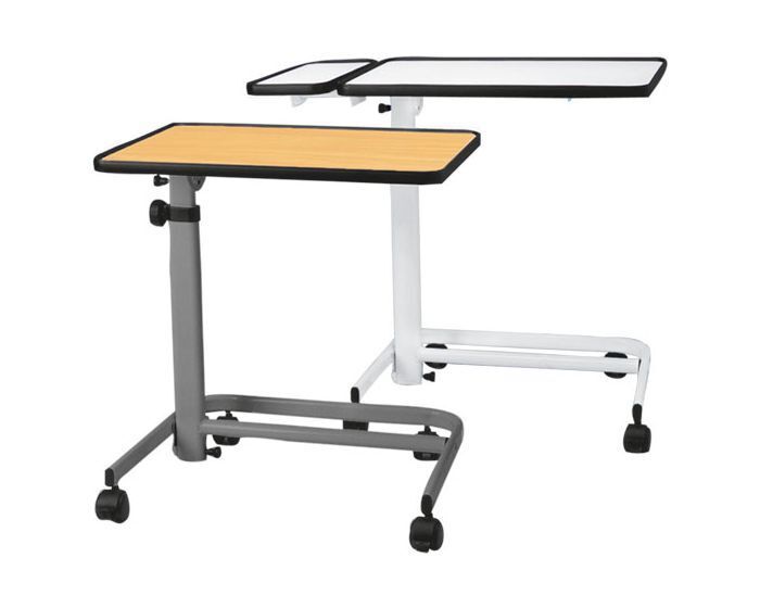 Russka Beistell-Tisch Betttisch Comfort weiß o. Buche mit Rollen, Höhe: 66 - 98 cm u. Kippfunktion 1 St