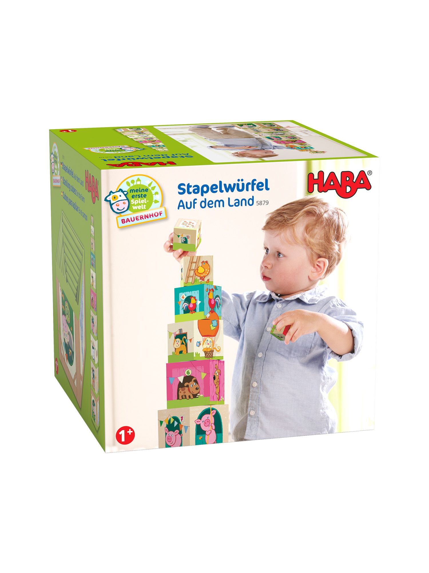 Haba Stapelspielzeug Stapelwürfel Auf dem Land 1 St