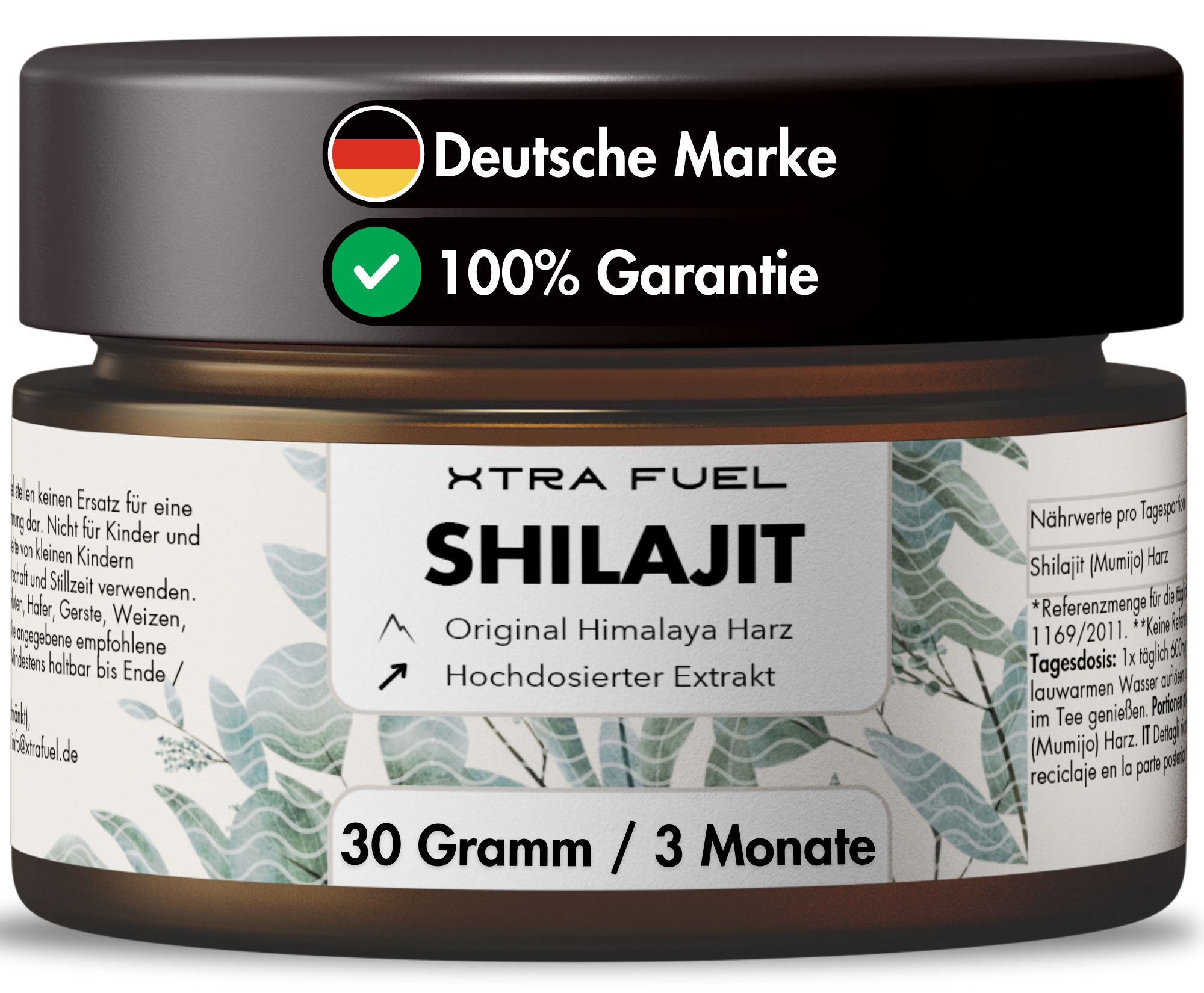 XTRA FUEL Shilajit Harz - Original Himalaya Mumijo