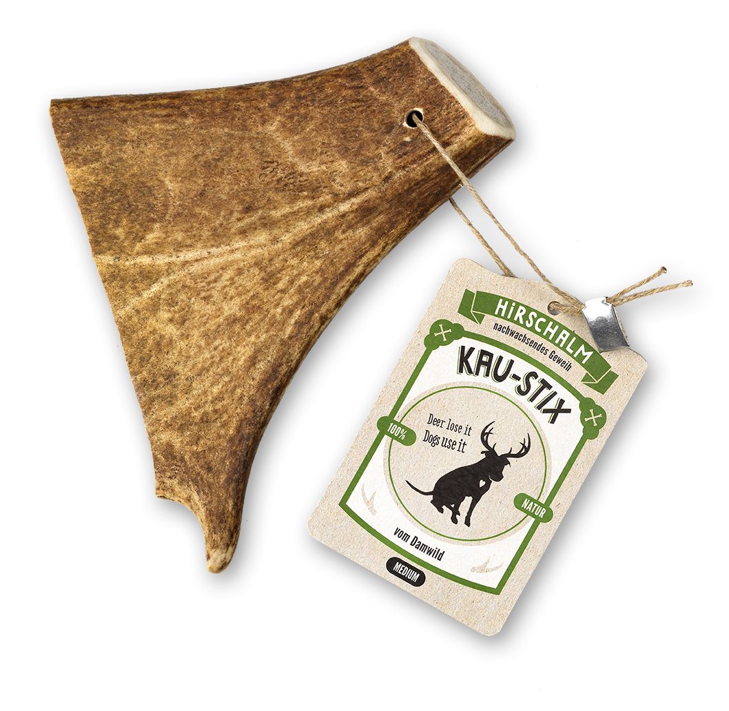 Hirschalm Kau-Stix Damhirsch M, Kauknochen für Hunde