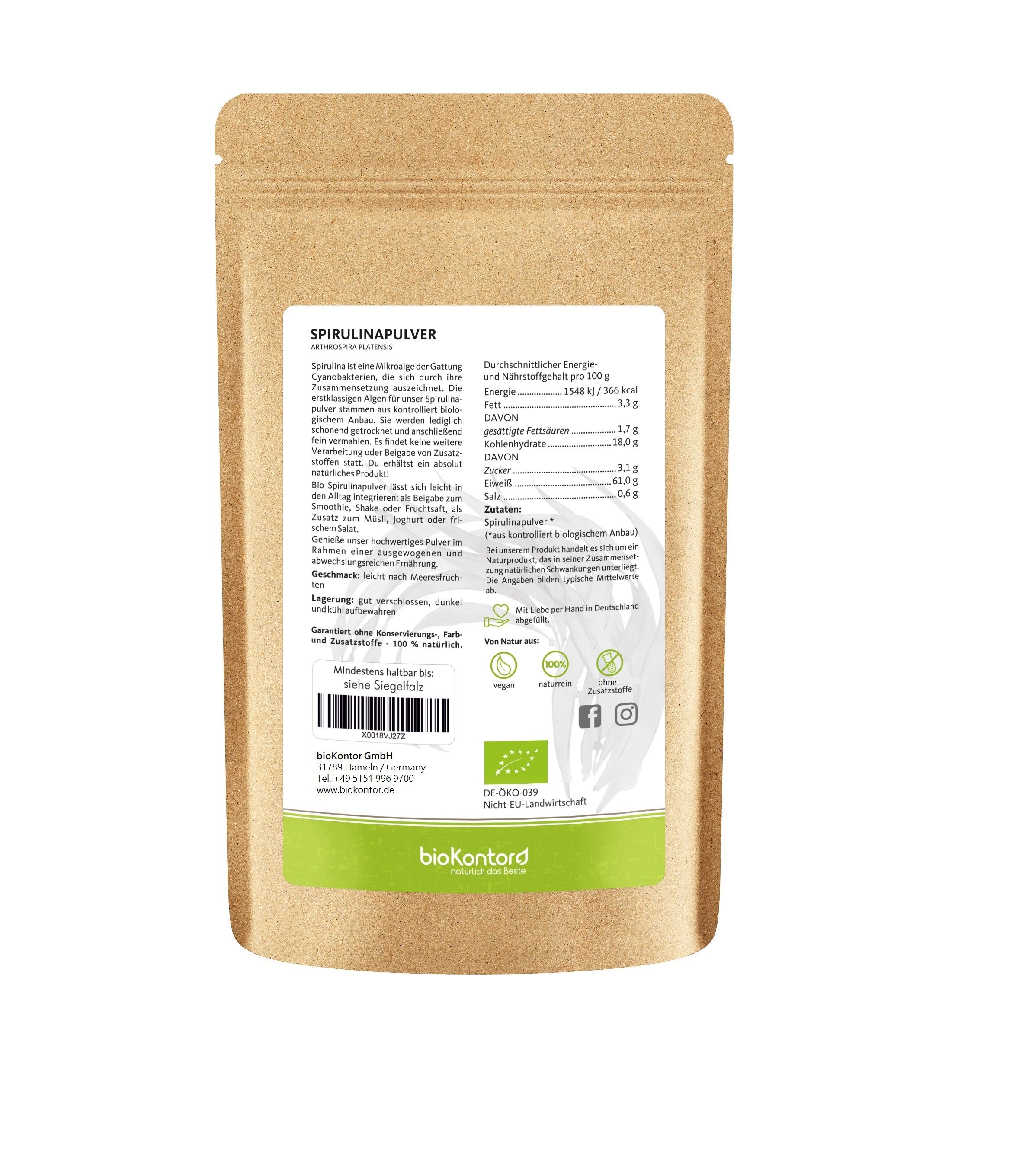 bioKontor Spirulinapulver