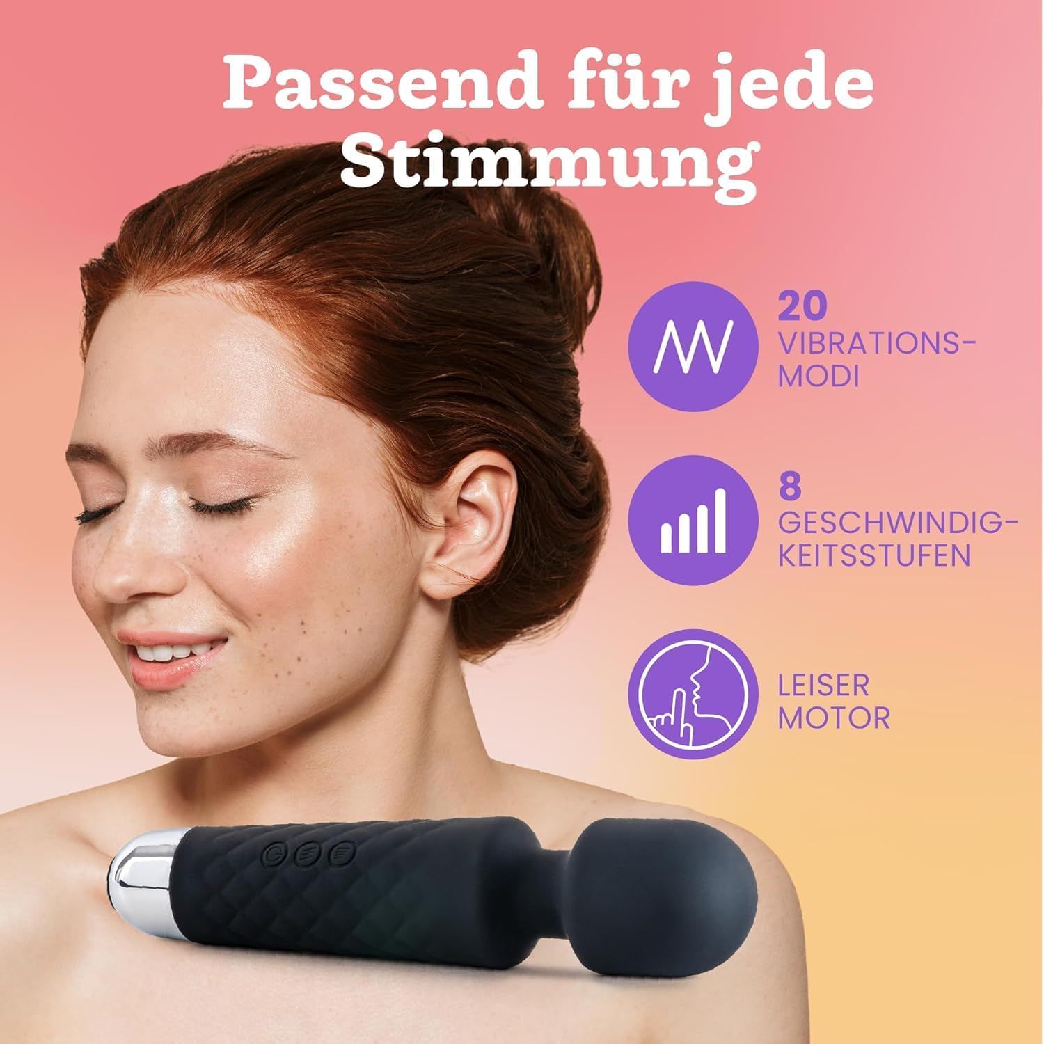 Oliver James Vibrator für Frauen - Leise & Leistungsstark Schwarz