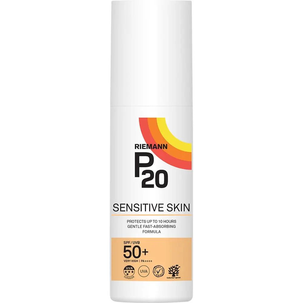 RIEMANN P20 Sensitive LSF 50+ Sonnencreme Flasche.