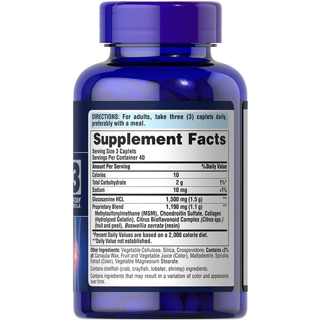 Puritan's Pride Glucosamin-Chondroitin-MSM (3 pro Tag Formel)