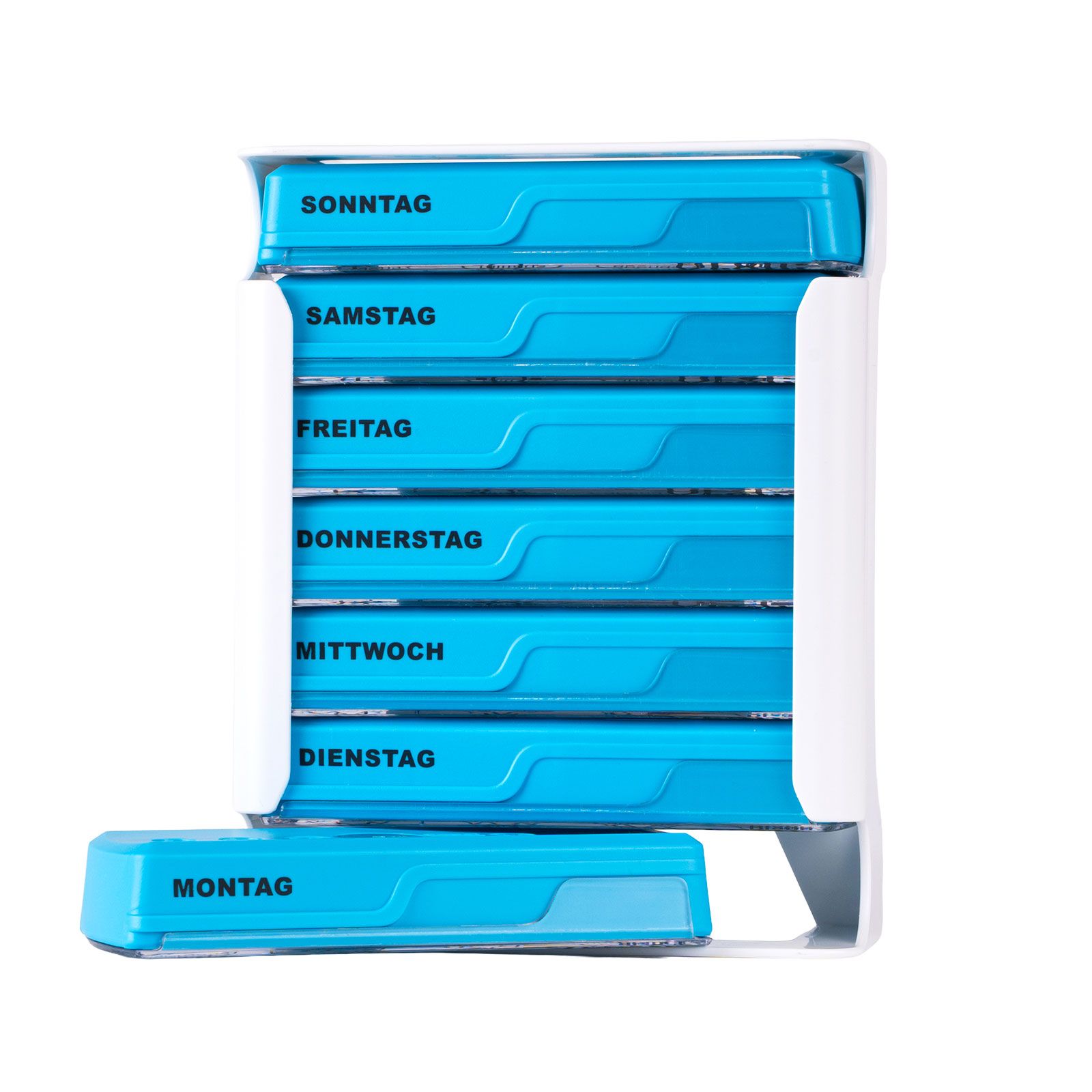 APOfit Wochendispenser 7 Dosierer Planer blau