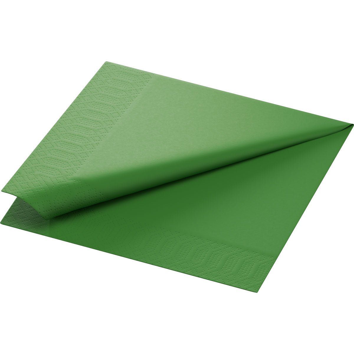 4x Zelltuchservietten 40 x 40 3-lagig 1/4 Falz leaf green