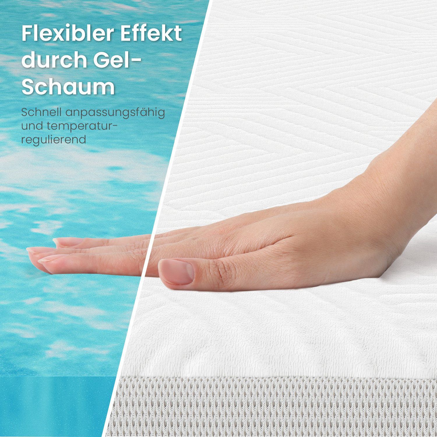 Bestschlaf Gelschaum-Topper, 4 cm dick