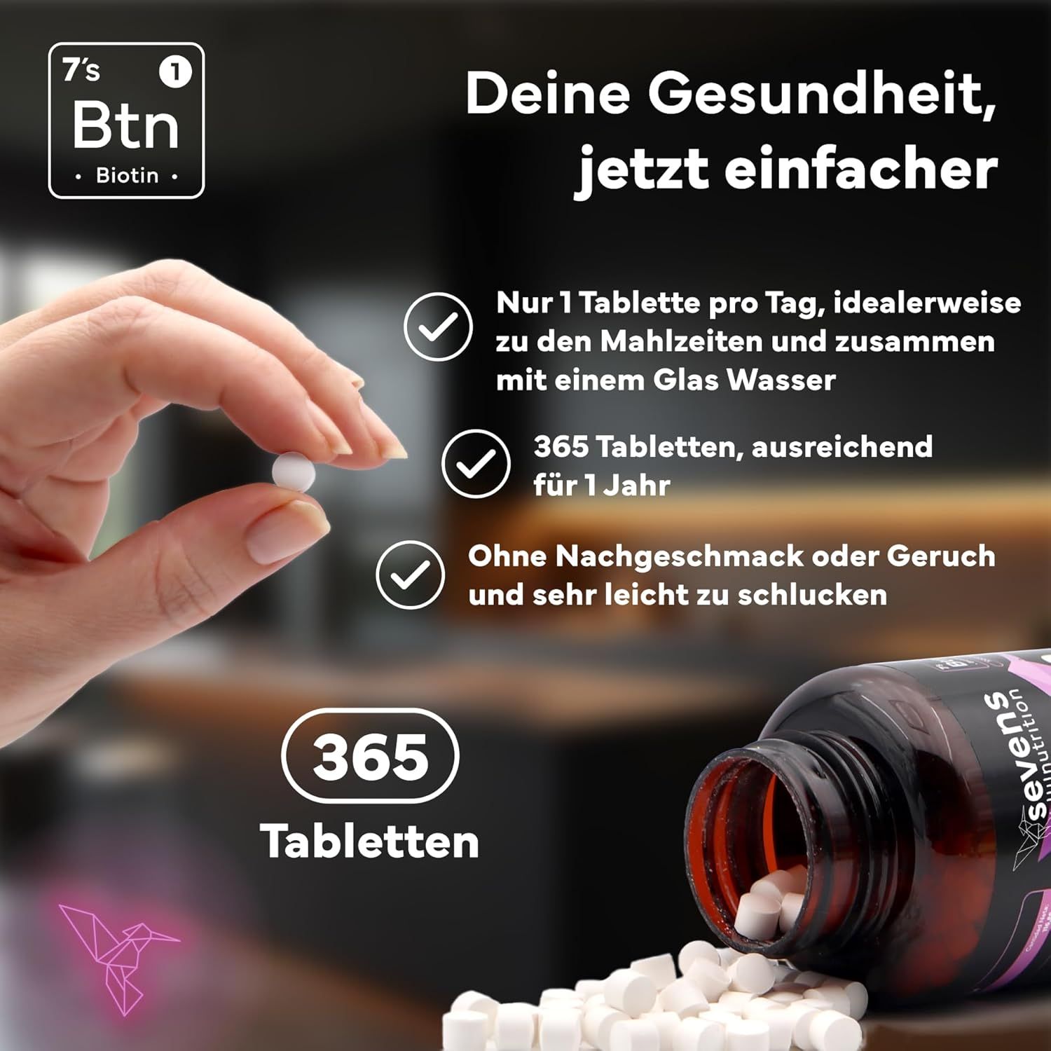 SEVENS NUTRITION Biotin Tabletten